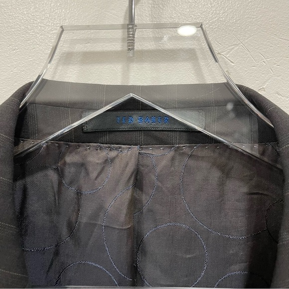 Ted Baker Endurance Stripe Wool Blend Sports Coat Jacket Size 42 Long - Picture 3 of 10